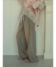 ワイドレッグリラックスデニムパンツ