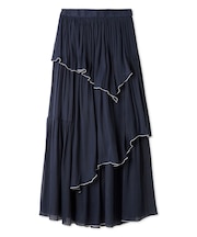 メローフリル光沢シアースカート