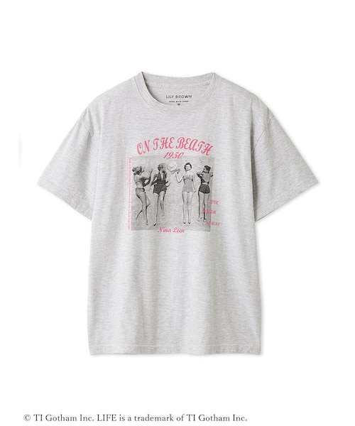 Lily Brown♡ViVi掲載シャツ LILY BROWN×GOOD ROCK SPEED×LIFE PC】Beach Tシャツ(Tシャツ