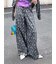 【LILY BROWN×ANNA SUI】バタフライワイドデニムパンツ
