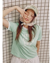 【LILY BROWN×ANNA SUI】バタフライリンガーストーンTシャツ