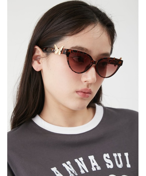 【LILY BROWN×ANNA SUI】バタフライモチーフ付きサングラス