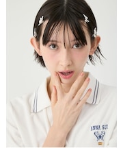 【LILY BROWN×ANNA SUI】バタフライ&ローズヘアクリップセット