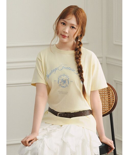 【LILY BROWN×Hearts2Hearts】エンブレムロゴＴシャツ