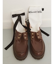 【LILY BROWN×Hearts2Hearts】リボンロゴハイソックス