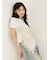 サテンキャミドッキングトップス