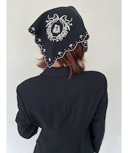クラシカルリボン刺繍スカーフ