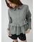 ペプラムフリルシャツ