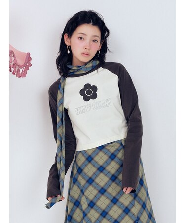 【LILY BROWN×MARY QUANT】デイジープリントラグランロンT