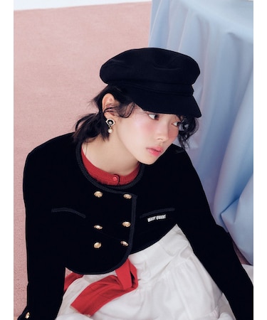 【LILY BROWN×MARY QUANT】パールボタンキャスケット