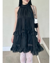 アメスリティアードフリルワンピース