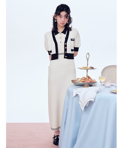 【LILY BROWN×MARY QUANT】ポロニットワンピース