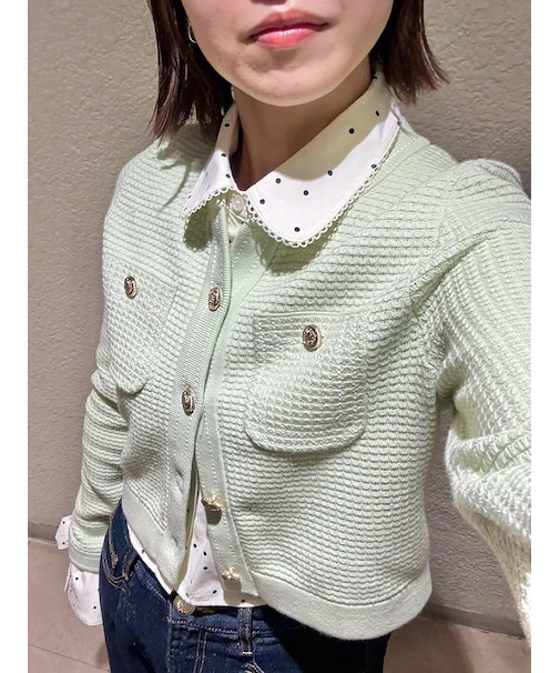ラインディテールニットジャケット