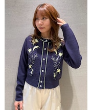 [L.B CANDY STOCK] Lilyエンブロイダリービジューカーディガン