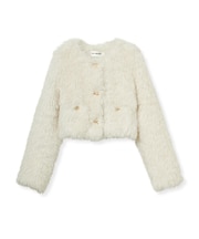 【SPECIAL PRICE】エコファーノーカラージャケット
