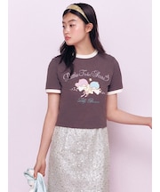 【リトルツインスターズ（キキ＆ララ）】ビジューTシャツ