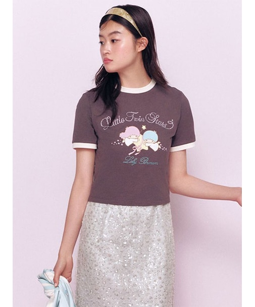 【リトルツインスターズ（キキ＆ララ）】ビジューTシャツ
