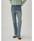 【WEB限定00サイズ】ストレッチセミフレアデニムパンツ