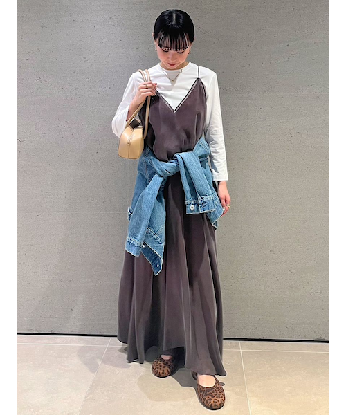 【m♡】michellMacaron シャツセットキャミワンピ―ス ミシェルマカロン シャツセットキャミワンピース ブラック