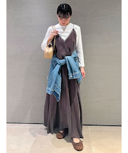 【セットアイテム】TシャツSETフレアキャミワンピース