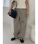 【WEB限定00サイズ】ワイドテーパードカットアウトデニムパンツ