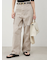【WEB限定00サイズ】ワイドテーパードカットアウトデニムパンツ