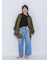 【WEB限定00サイズ】ルーズフィットタックバギーデニムパンツ