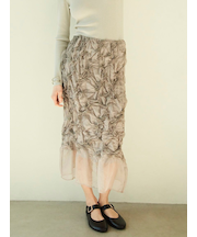 シャーリングシアーストレートスカート