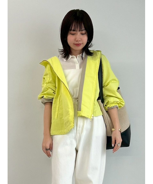 【セットアップ対応】【ウォッシャブル】撥水リサイクルナイロンフーディーブルゾン