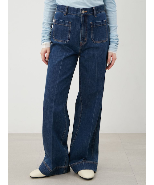 パッチポケットデザインシガレットデニム｜ミラオーウェンの通販