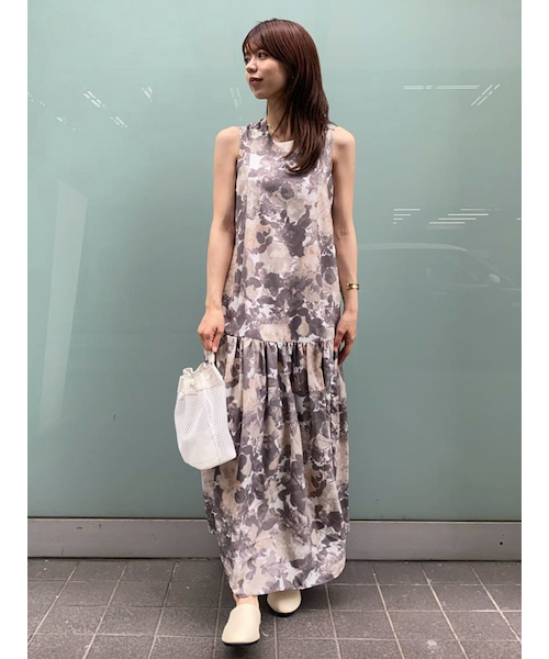 なぁさん専用Mila Owenウォッシャブルバックデザインフラワーマキシワンピ Mila Owen｜【ウォッシャブル】バックデザインフラワーマキシ