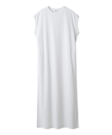 フレンチスリーブサイドスリットカットワンピース