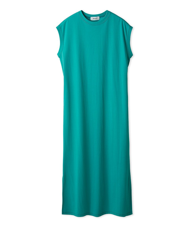 フレンチスリーブサイドスリットカットワンピース