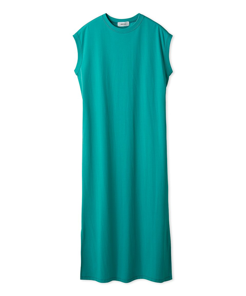 フレンチスリーブサイドスリットカットワンピース