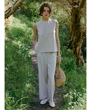 【セットアイテム】ノースリトップスワイドパンツSET UP