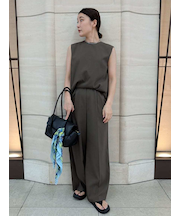 【セットアイテム】ノースリトップスワイドパンツSET UP