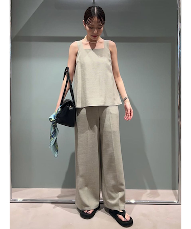 ペプラムブラウスSET UP風オールインワン