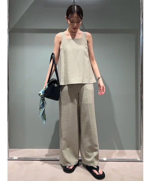 ペプラムブラウスSET UP風オールインワン