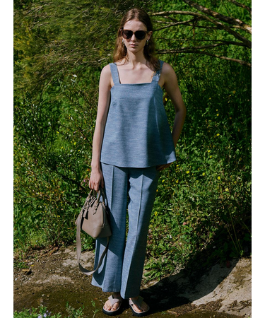 ペプラムブラウスSET UP風オールインワン