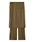 巻きスカートレイヤウエストゴムシガレットパンツ