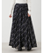 【WEB限定00サイズ】ウエストゴムタックプレスフレアスカート
