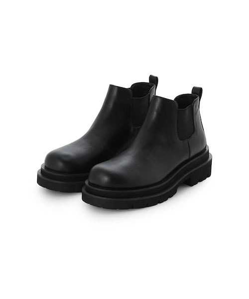 Mila Owen ミラオーウェン　アンクルサイドゴアブーツ　黒　24.5センチ アンクルサイドゴアブーツ｜ミラオーウェンの通販｜&mall（アンド