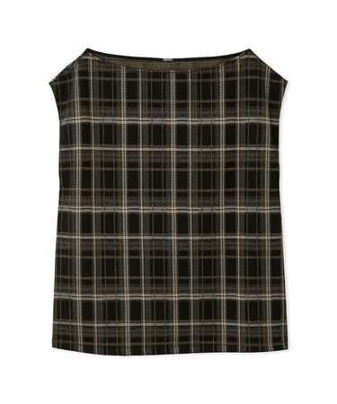 ボートネックシルケットカットプルオーバー