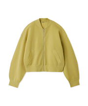 ボリュームスリーブシアーニットブルゾン