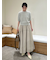 【セットアイテム】ラメパフスリーブニットフレアスカートSET UP