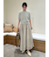 【セットアイテム】ラメパフスリーブニットフレアスカートSET UP