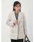 金釦ダブルブレストロングブレザー
