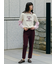 後ろゴムセンタープレステーパードパンツ