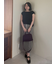 ウエストデザインストレートロングスカート