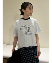 オーバーサイズプリントリンガーTシャツ